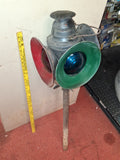 Vintage Handlan 3-Way Railroad Switch Lamp Body Lenses Visors Parts Salvage