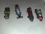 Vintage Topper Johnny Lightning Rocket 500 Le Mans Track Set Lot w/ Box & 4 Cars