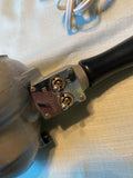Vintage Allover H-1 Handheld Hair Dryer 115V AC/DC Metal Chrome Grille Hairdress