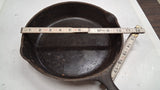 Vintage Unmarked Wagner Ware No. 8 Cast Iron Skillet 10 1/2 Inch 1960's