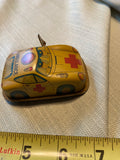 Vintage Russ Berrie Wind-Up F.D. Fire Chief Ambulance Toy Car - Tin Japan Lot!