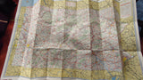 Vintage 1950s PA Road Map Lot Saratoga Springs Esso Eastern US State Parks Broch