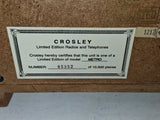VTG Crosley Metro CR-44 Limited Edition AM/FM Radio Cassette Player Wood Cabinet