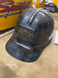 Vtg MSA Comfo Cap Tiger Stripe Fiberglass Miners Low Vein Bump Cap w/Suspension!