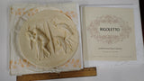 Vintage Gino Ruggeri Alabaster Rigoletto Plate La Scala Volteradici