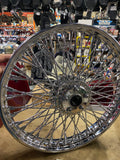 80 Diamond Pearl Spoke Front Wheel Harley Sportster Dyna FXR 84-99 DD 19" Chrome