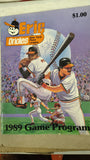 Vintage Erie Minor League Baseball Programs Autographed Lot Cardinals Orioles