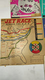 Vintage 1940s-1950s Childrens Book Board Game Magazine Lot Jet Race Child Life