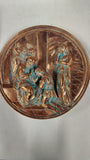 Studio Dante di Volteradici Isaac Blesses Jacob Bronze Plate Furiesi 1990