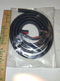48" Universal D-Shape Rubber Weatherstrip Automotive Motorcycle Seal 3M Tape