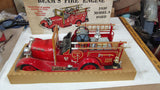 Vintage Jim Beam 1930 Model A Ford Fire Engine Regal China Whiskey Decanter Box