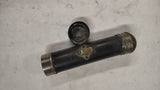 Antique Eveready Flashlight 1920s Vulcanite Hard Rubber Brass Body