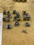 Jinho Chrome Open Gear String Tune 3x3 Electric Guitar Lot of 6 Vintage Knobs
