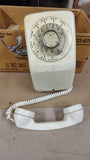 Vintage Automatic Electric AE90 Rotary Wall Phone Ivory White GTE Monophone