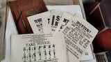 Vintage Old West Wanted Reward Posters Lot of 6 w/ Antique Scrapbook Album