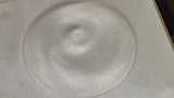 Vintage 1960s White Woven Straw Lampshade Hat Wide Downturned Brim U-Pick