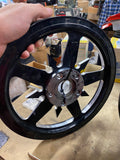 Black Mag Custom Wheel Harley Touring street road glide 5 spoke rotor pulley dna