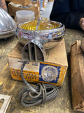 NOS Vtg Mazda Electroline 6 Volt Amber Fog Lights Chrome Housing Auto Truck 30's