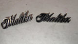 1975-1979 Chevy Malibu Script Fender Quarter Panel Emblems Pair OEM 345382