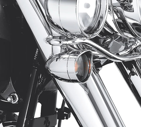 Front Turn Signal Visor Kit Harley bullet light 69758-05