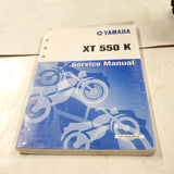 NOS 1982-1983 Yamaha XT550 Service Manual OEM Repair Shop Guide
