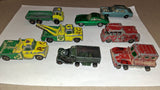 Vintage Matchbox Lesney Diecast Lot Ferrari Berlinetta Ford Zodiac Fire Truck