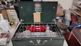 Vintage Coleman 413H Powerhouse Camp Stove 2 Burner with Manual USA