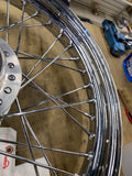 19x2.50 Chrome Spoke Dyna Wheel 2008^ 25mm New t/o Harley FXD FXDL STREET BOB