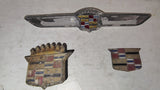 Vintage Cadillac Emblem Crest Lot 1967-1968 DeVille Fleetwood OEM 1490264