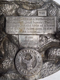 Vtg 1983 Siskiyou Pewter Unicorn Belt Buckle Enamel Celestial Moon Stars T-10