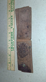 Vtg Distressed Brown Leather Key Case Snap Pouch Embossed Indian Chief Headdress