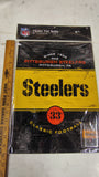 Pittsburgh Steelers NFL 16"x12" Tin Sign & Magnet Set Vintage Retro Look 2015