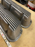 Vtg Valve Covers Finned Aluminum 289 302 Powered By Ford Small Block 5 liter