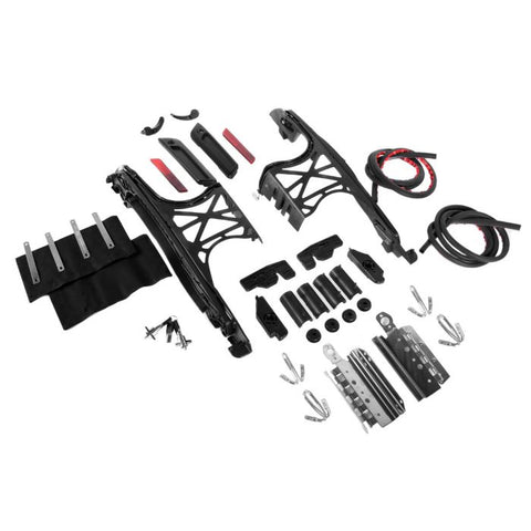 Black Harley One Touch Saddlebag Mounting Hardware / Latch / Lock Kit 2014^ FLH