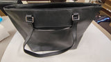 GUESS Los Angeles Black Embossed Circle Logo Tote Bag Shoulder Purse Large
