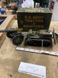 vintage 1950s Marx U.S. Army Tractor Howitzer Tin Toys Litho Orig Box Military