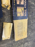 Vtg Macklanburg Multi Purpose Sign Kit Metal Letters Mailbox Front Door Entrance