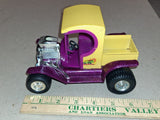 Vtg 1970s Tonka Hot Hauler Yellow Purple Metal Flake Hot Rod Truck Decals! Nice!