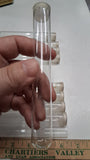 Vintage Glass Display Vials Lot (10) 5.75" x 3/4" Sample Storage Craft Tubes