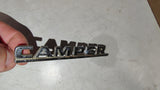 Vintage OEM Dodge Camper Special Truck Fender Emblems Badge Pair 1969-1971