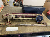 1900's Kingsbury Pressed Steel Tin Fire Ladder Truck Toy Spring loaded Works!