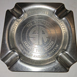 Vintage Southern Railway Stainless Steel Ashtray SR Serves The South Railroad