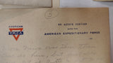 WWI WWII Military Letter Photo Lot 1918 AEF France 1945 Tokyo Bay Surrender