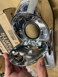 08^ OEM Harley Chrome Road Glide Gas Tank Dash Console Cover FLTR Push button as