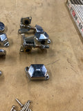 Jinho Chrome Open Gear String Tune 3x3 Electric Guitar Lot of 6 Vintage Knobs