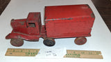 Vintage 1930s Wyandotte Pressed Steel Semi Moving Van Truck Wood Wheels Original