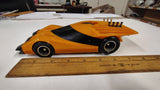 Vintage 1972 Kenner SSP GT Coupe Toy Car Orange Gyro Flywheel Muscle Racer