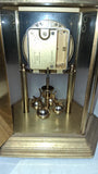 Bulova B8805 Quartz Anniversary Clock Brass Glass Non Working Repair/Parts 400