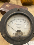 Vintage Simpson DC Ammeter Gauge 0-50a Panel Mount Analog Meter Direct Current