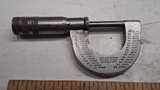 120 Yr Old Starrett No 201 1 Inch Micrometer 3-Band Knurling 1897 Pat Decimal